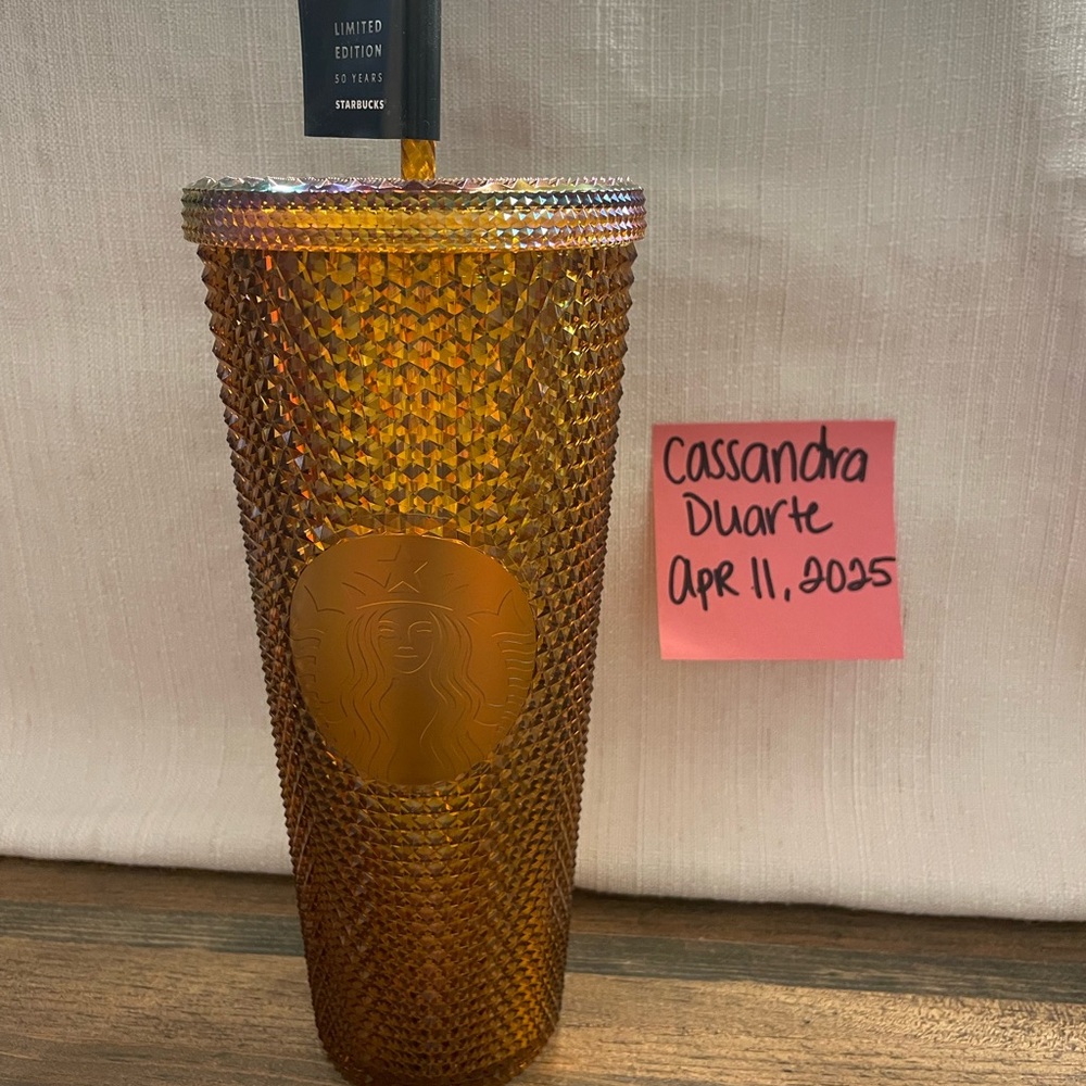 Starbucks Gold Studded Tumbler